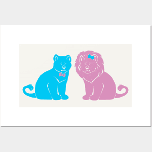 happy trans lions Posters and Art